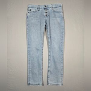 Anthropologie AG Adriano Goldschmied The Nolan Ankle Button Up Jeans 27R